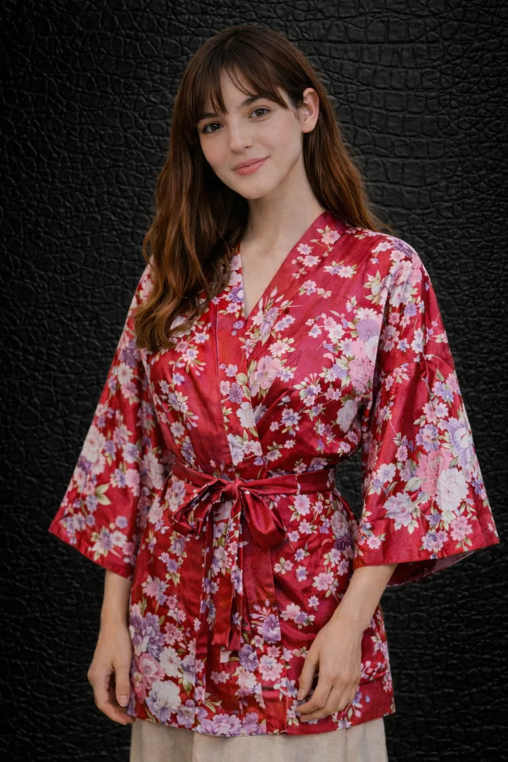 Kimono Cerisier Rouge